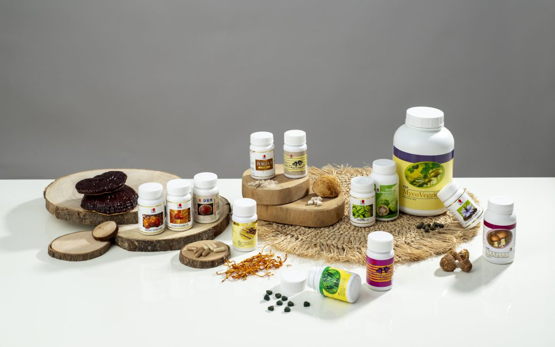 Sumplementos dxn, ganoderma, reishi, melena de leon, cordyceps, spirulina